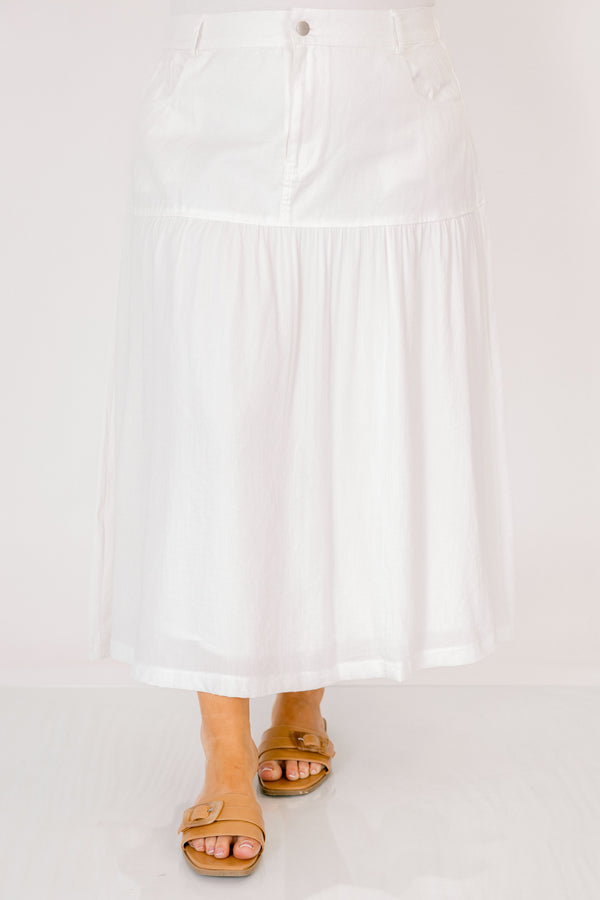 Embrace Your Beauty Skirt, Off White