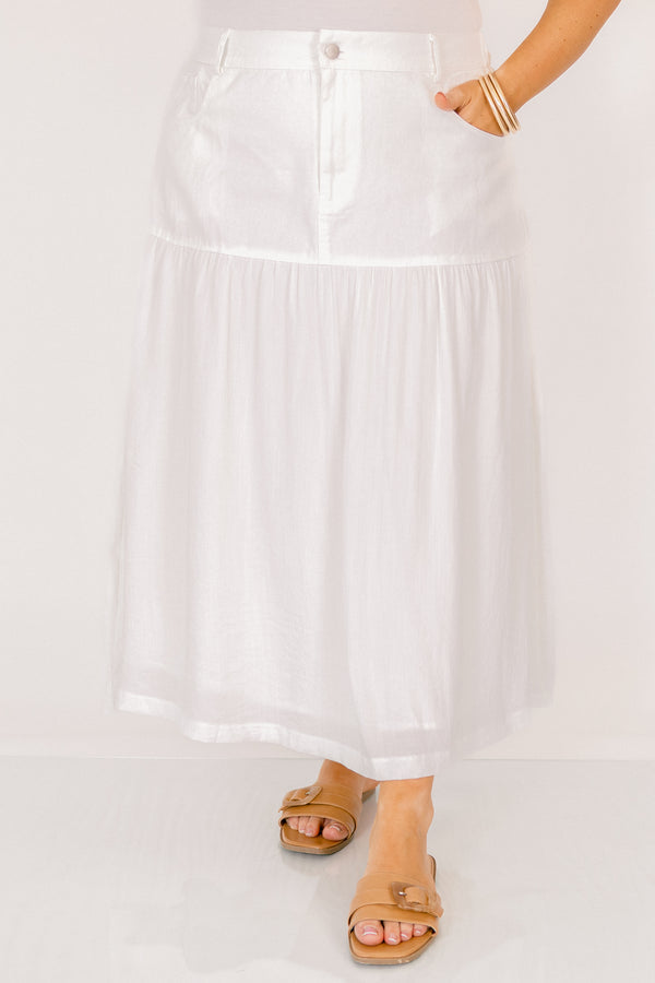 Embrace Your Beauty Skirt, Off White