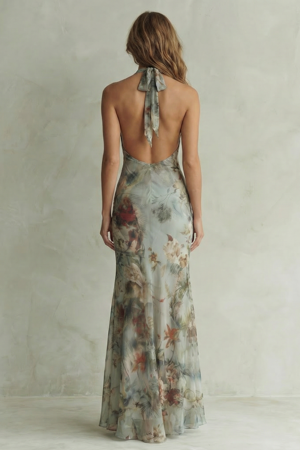 Floravienne – Vintage Chiffon-Verführung – Maxikleid