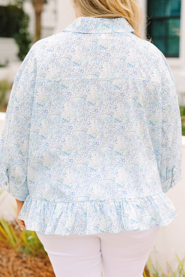 Feel Free Top, Azurblau