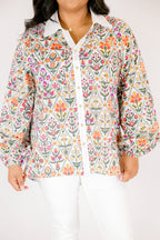 Garden Time Top, Cream