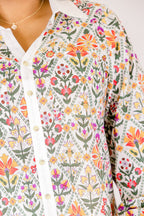 Garden Time Top, Cream