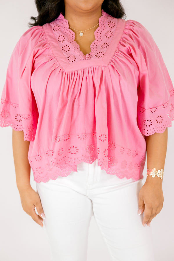 Give It A Moment Top, Pink