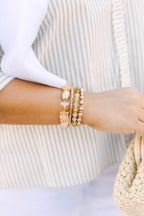 Golden Glow Bracelet Stack, Gold