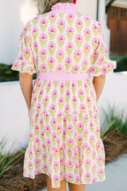 Half Truths Dress, Pink