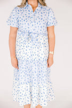 High Hopes Dress, Blue Floral Mix