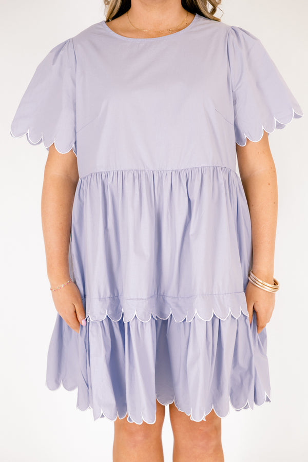Hummingbird's Haven Dress, Baby Blue