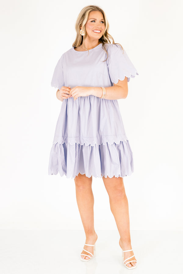 Hummingbird's Haven Dress, Baby Blue