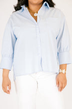 Just A Reminder Top, Light Blue