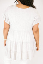 Tunika "Love And Honey", meliertes Grau