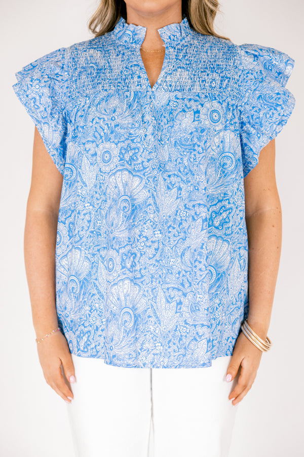 Love Like Mine Top, Blue