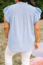 Love Like Mine Top, Blue Gingham