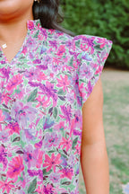 Love Like Mine Top, Purple Floral