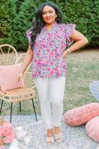 Love Like Mine Top, Purple Floral