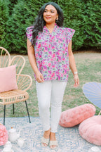 Love Like Mine Top, Purple Floral