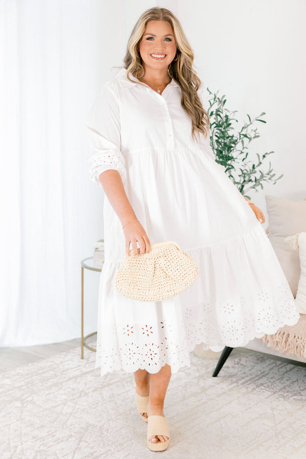 Make It Fun Dress, White
