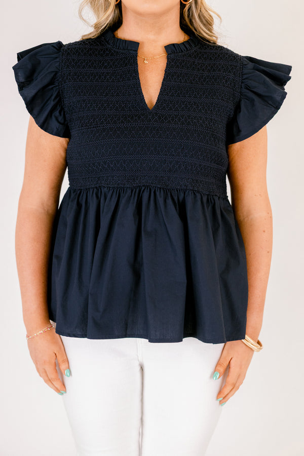 Making Moves Top, Marineblau
