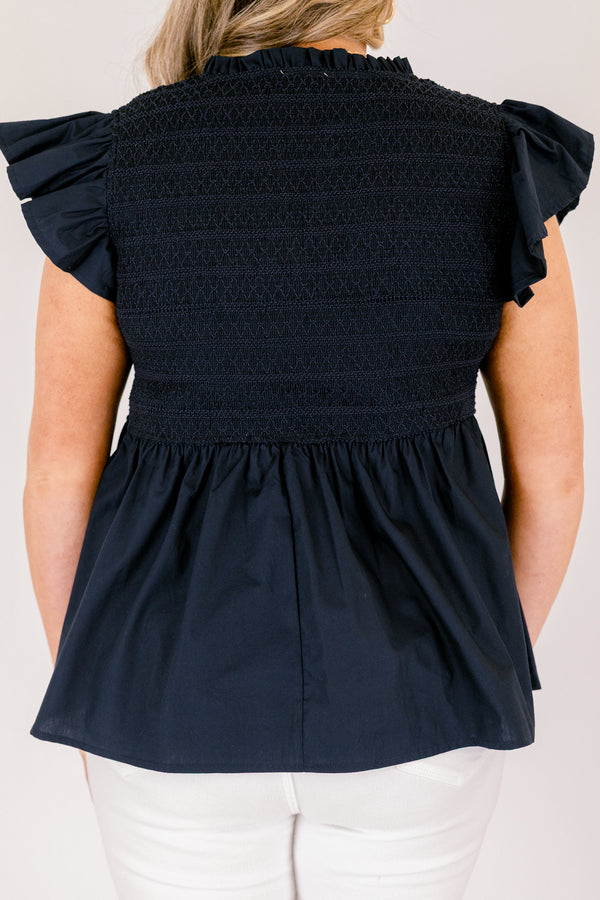 Making Moves Top, Marineblau