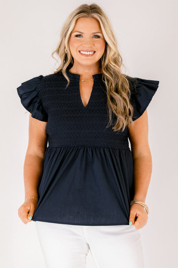 Making Moves Top, Marineblau