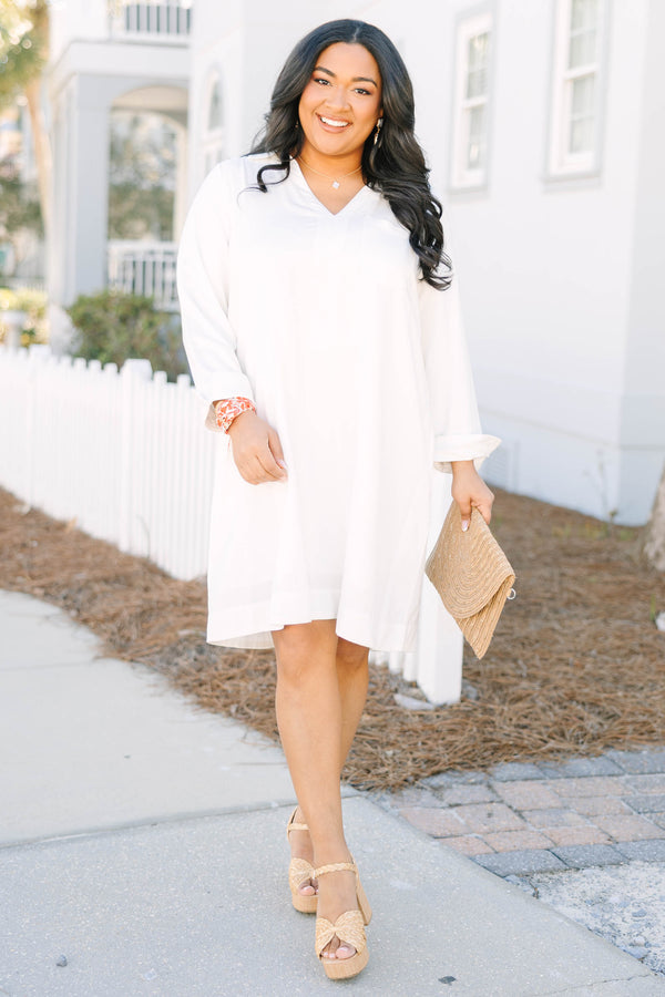Natural By Nature Popover Dress, Cream