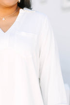 Natural By Nature Popover Dress, Cream