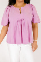 Nautical Breeze Top, Lavendel