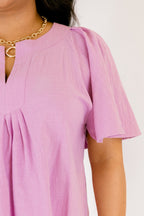 Nautical Breeze Top, Lavendel
