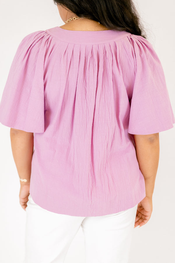 Nautical Breeze Top, Lavendel