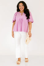 Nautical Breeze Top, Lavendel