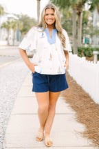 Nautical Breeze Top, White