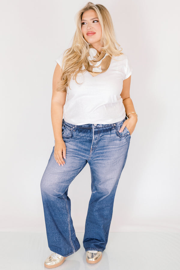 No Rules Hose, bedruckter Denim: Classic Wash