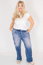 No Rules Hose, bedruckter Denim: Classic Wash