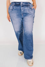 No Rules Hose, bedruckter Denim: Classic Wash
