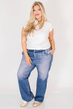 No Rules Hose, bedruckter Denim: Classic Wash