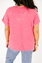 On Repeat Tee, Fuchsia