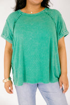 On Repeat Tee, Kelly Green
