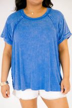 On Repeat Tee, Ocean Blue