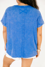 On Repeat Tee, Ocean Blue