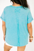 On Repeat Tee, Turquoise