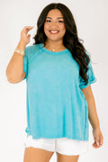 On Repeat Tee, Turquoise