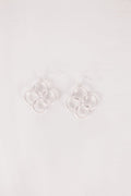 Petal Pop Earrings, Silver