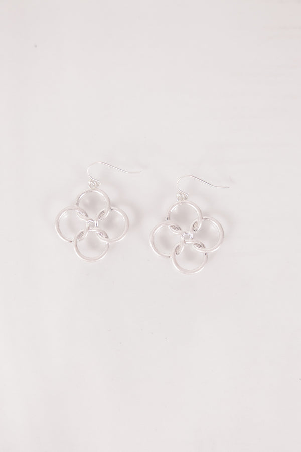 Petal Pop Earrings, Silver