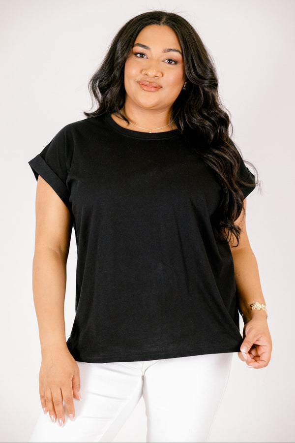 Pretty Please T-Shirt, Schwarz