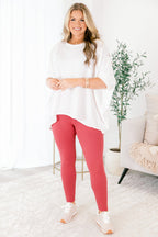 Rise To The Occasion Leggings, Coral