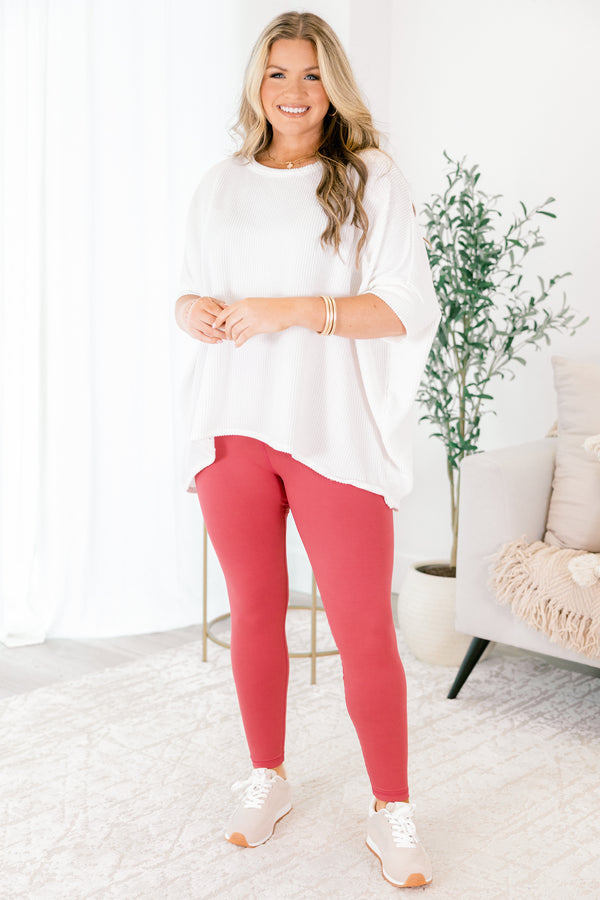 Rise To The Occasion Leggings, Coral