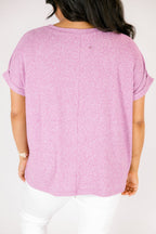 Roaming Around Tee, Light Plum
