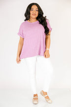 Roaming Around Tee, Light Plum