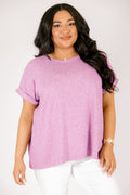 Roaming Around Tee, Light Plum
