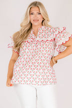Santorini Bound Top, Pink Floral