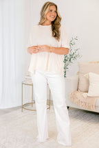 Shine Like The Sun Jeans, White